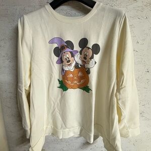 Disney Cream Halloween Sweatshirt for Kids